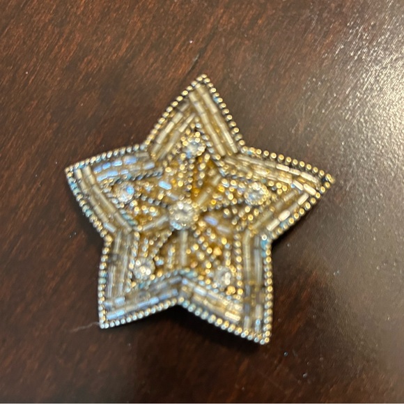 LC Jewelry - Christmas Star brooch.